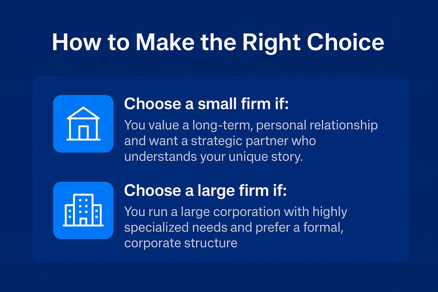 How to make the right choice (1) How to make the right choice