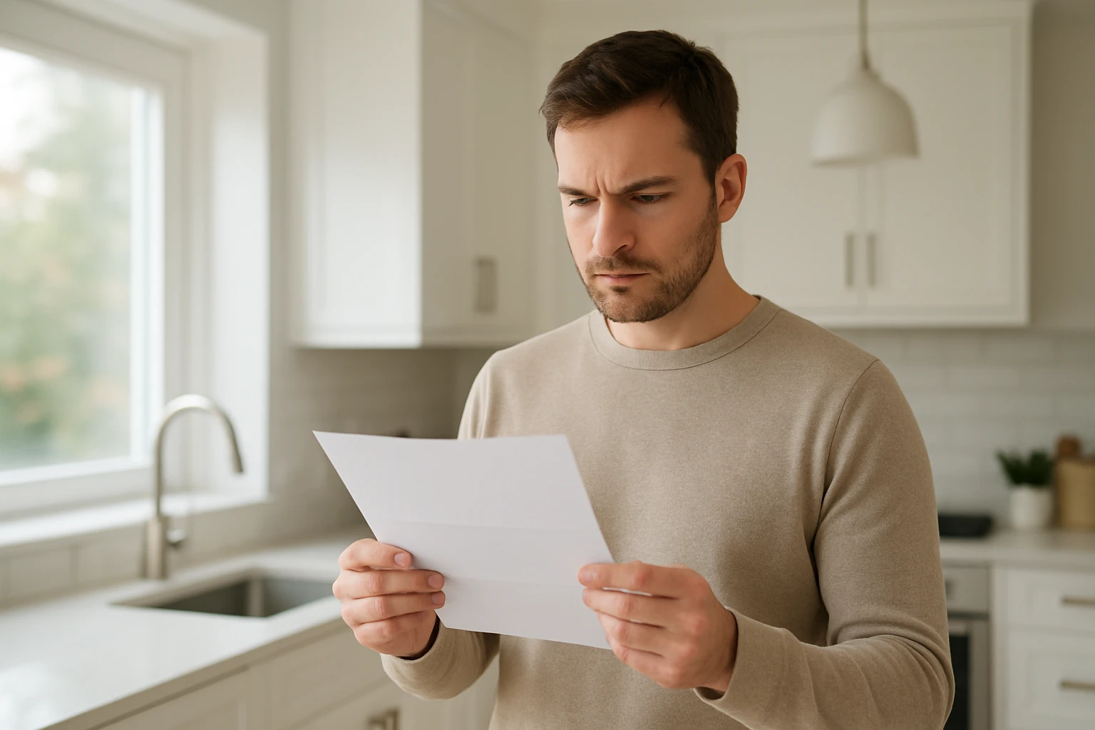 homeowner reviewing bc tax letter homeowner reviewing bc tax letter