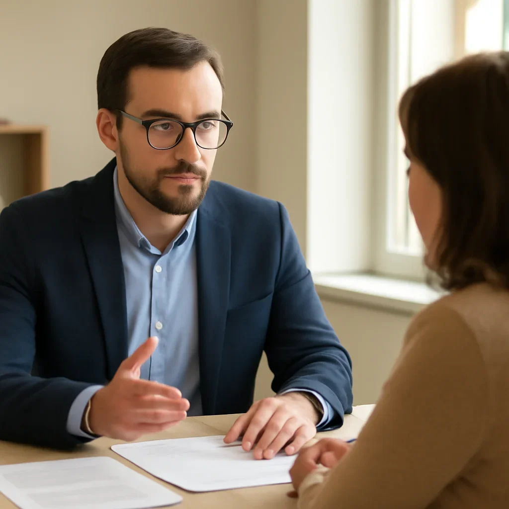 Advisor discussing 3 reasons your canadian tax refund is stuck with a client in Canada