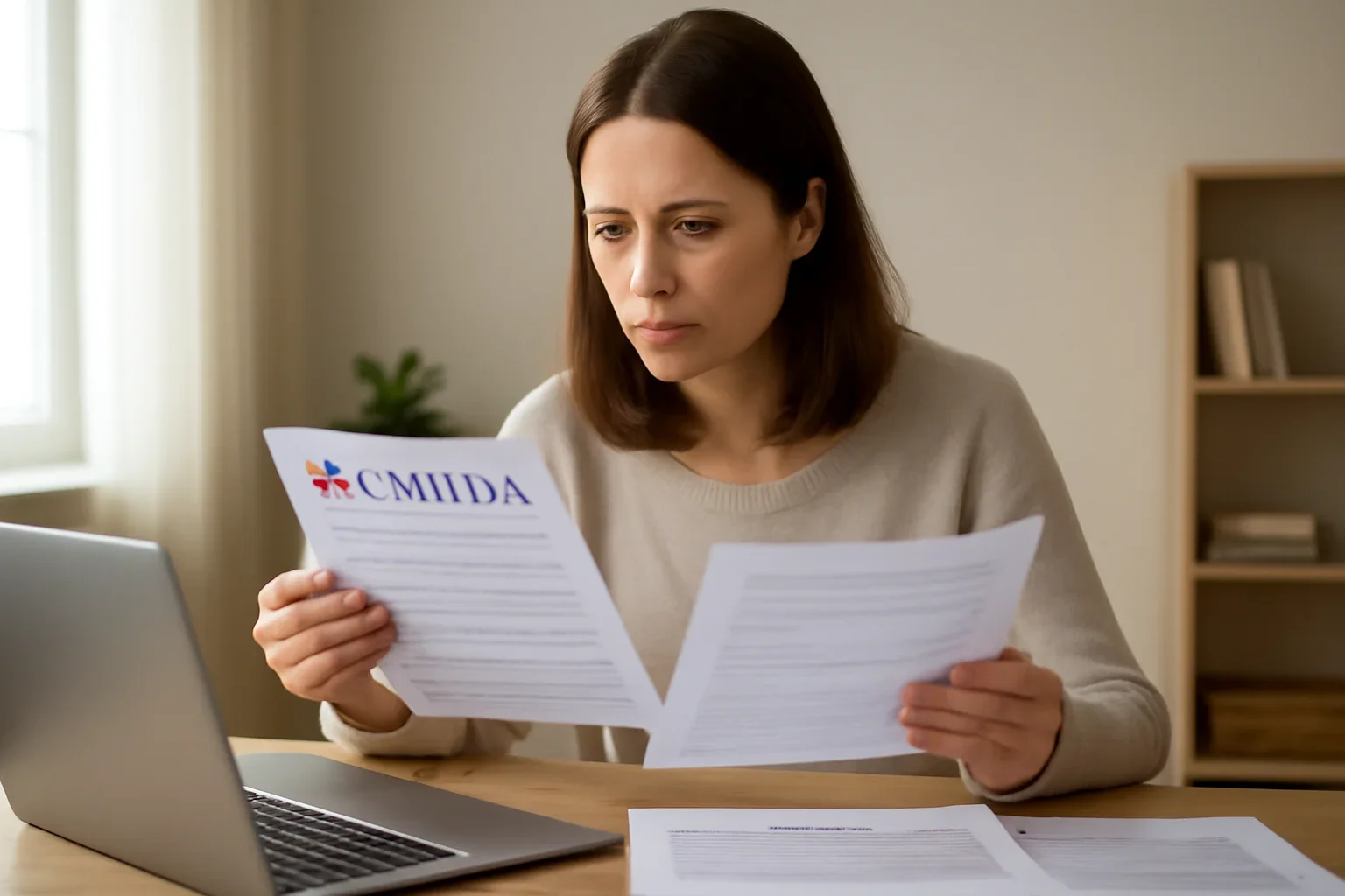 3 Reasons Your Canadian Tax Refund Is Stuck concept with a Canadian taxpayer reviewing documents and refund or tax records