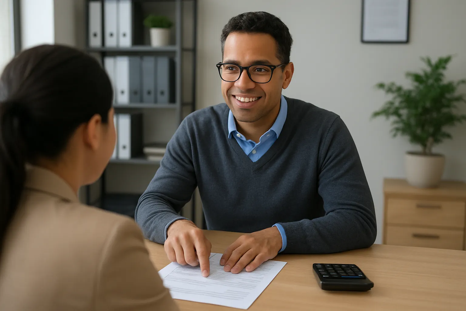 Professional tax advisor reviewing years of unfiled Canadian tax returns to prepare a Voluntary Disclosures Program application for a client