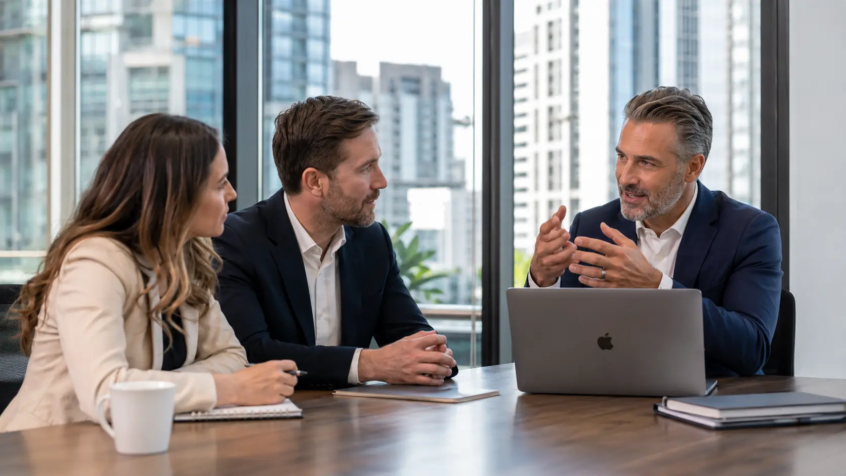 Business owners reviewing financial reports for better growth decisions in Surrey BC