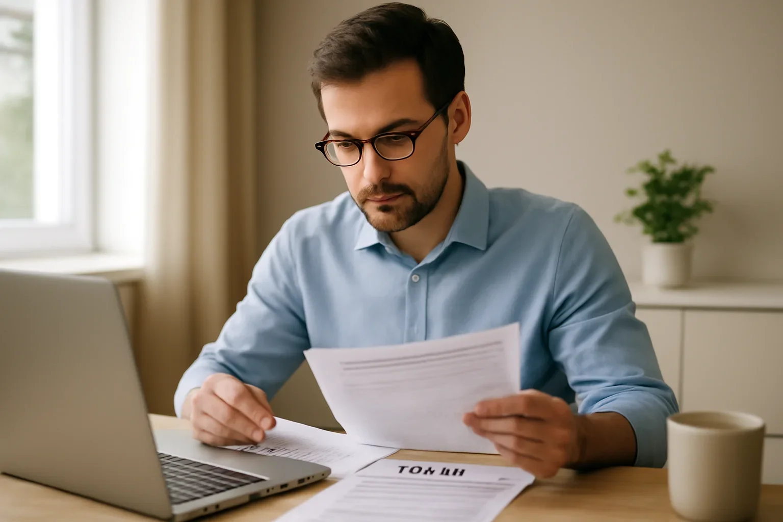 Accounting for Short-Term Rentals: Airbnb & VRBO Taxes in BC concept with a Canadian taxpayer reviewing documents and refund or tax records