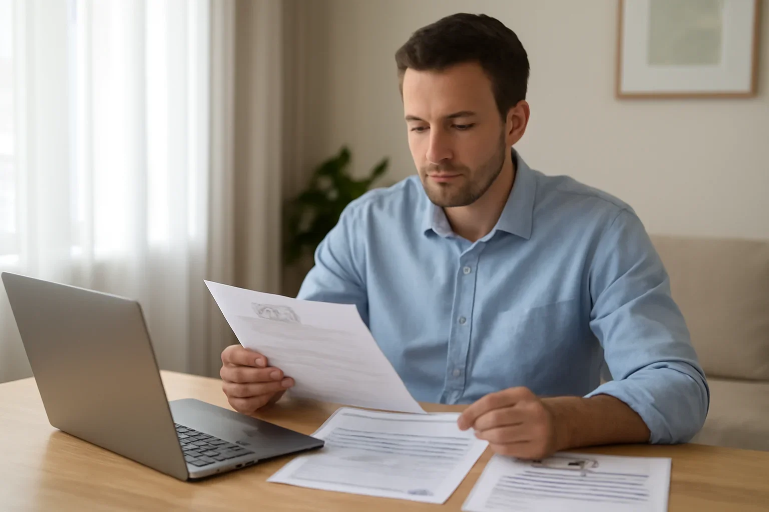 Bare Trust Reporting Rules: What BC Residents Need to Know concept with a Canadian taxpayer reviewing documents and refund or tax records