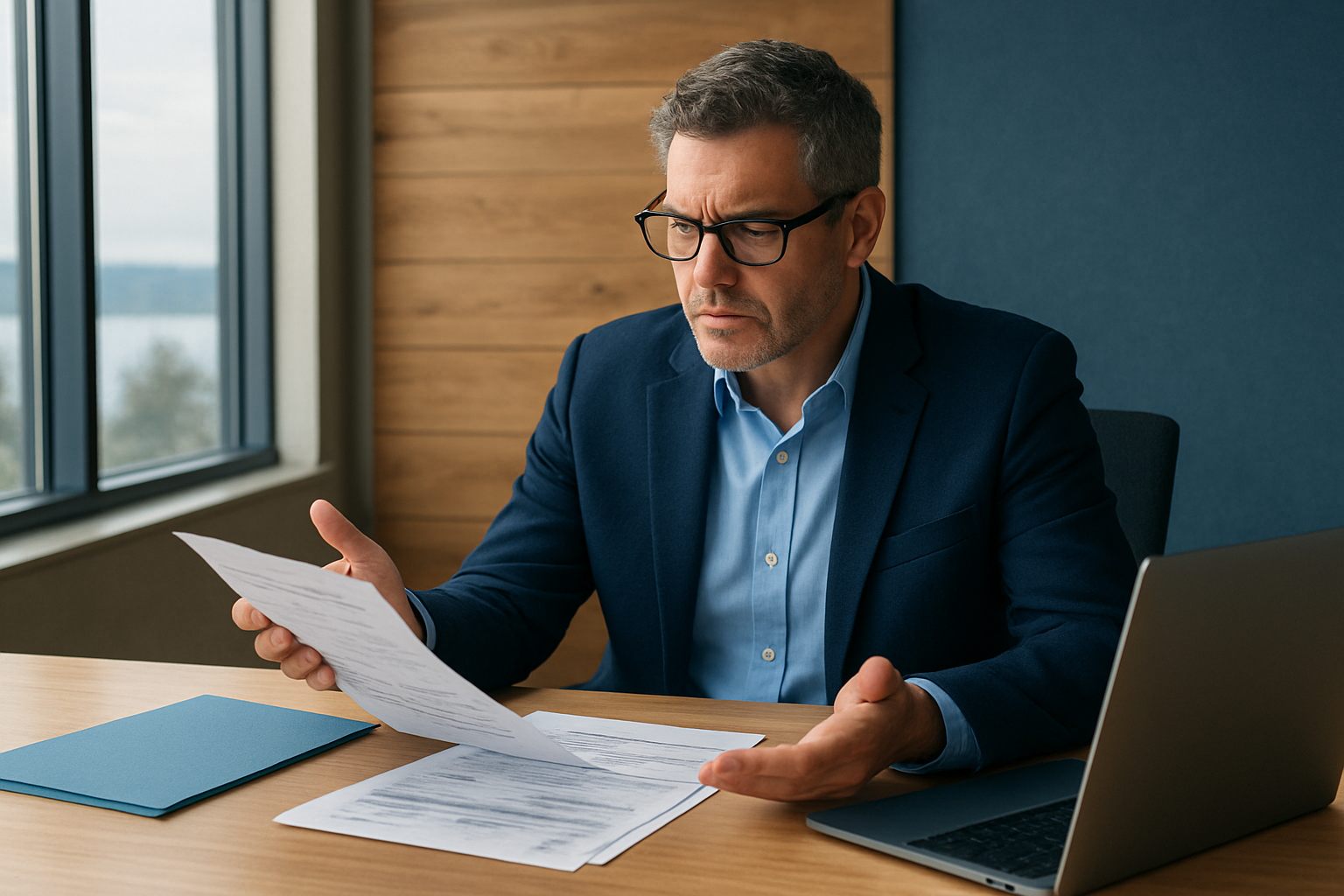 BC business owner studying provincial tax updates and invoices