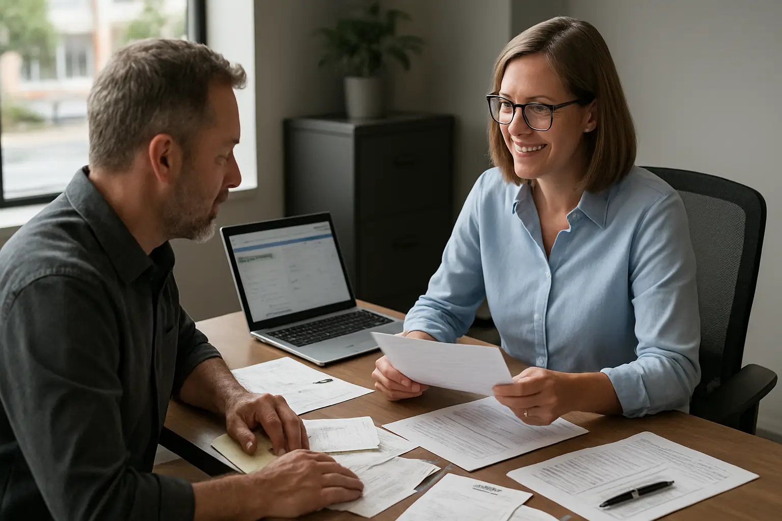Surrey business owner getting bookkeeping cleanup help for overdue receipts bank statements and tax records