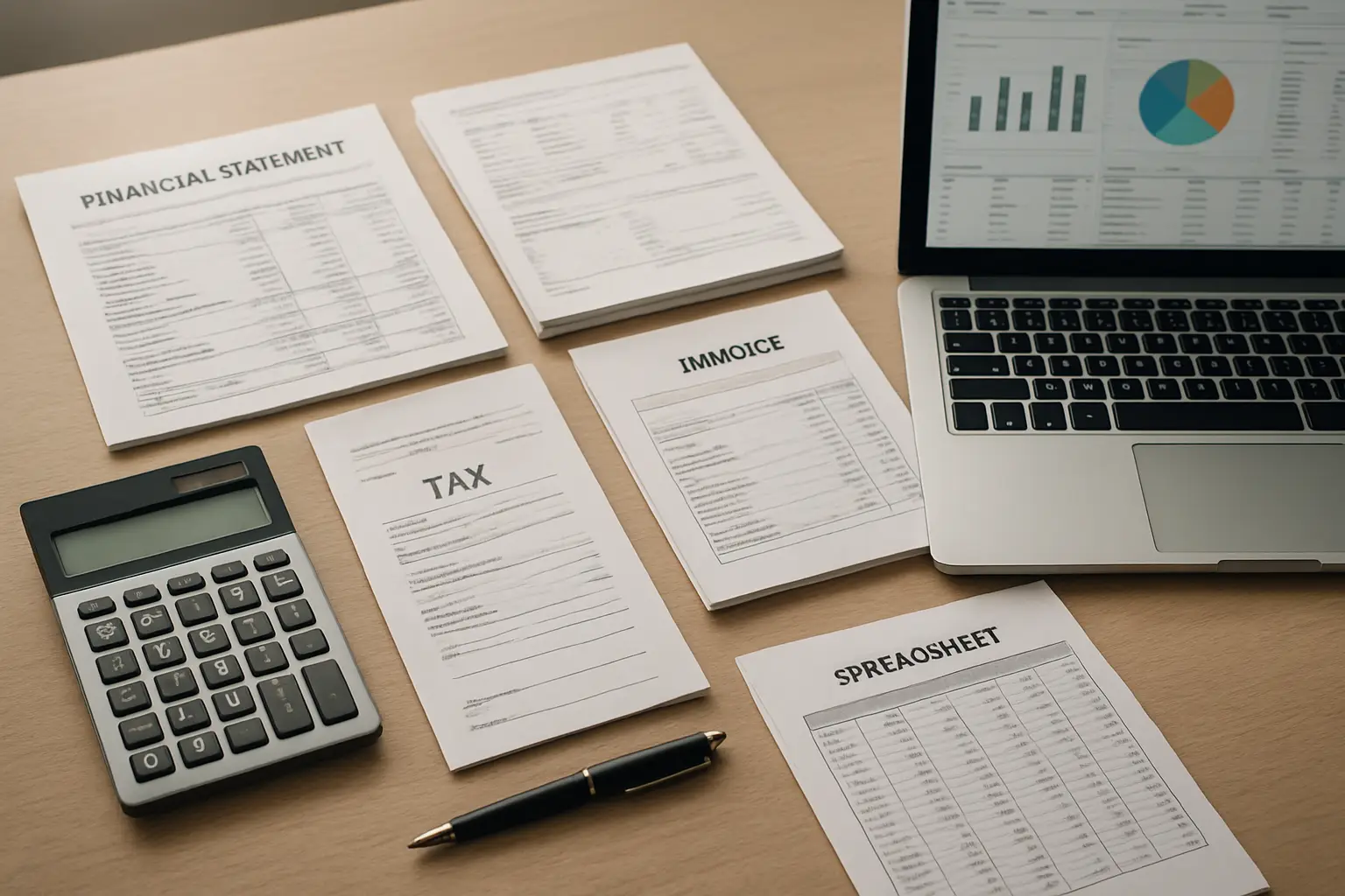 Brow of the Hill New Westminster resident or self-employed professional reviewing personal tax documents and financial records at a home office desk