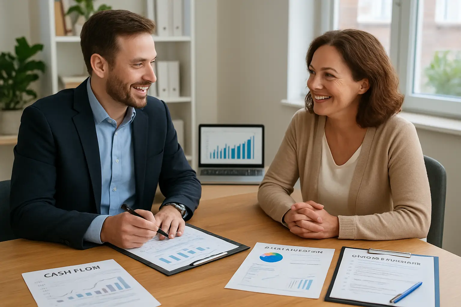 Surrey business owner booking a business advisory consultation for cash flow growth planning and financing support