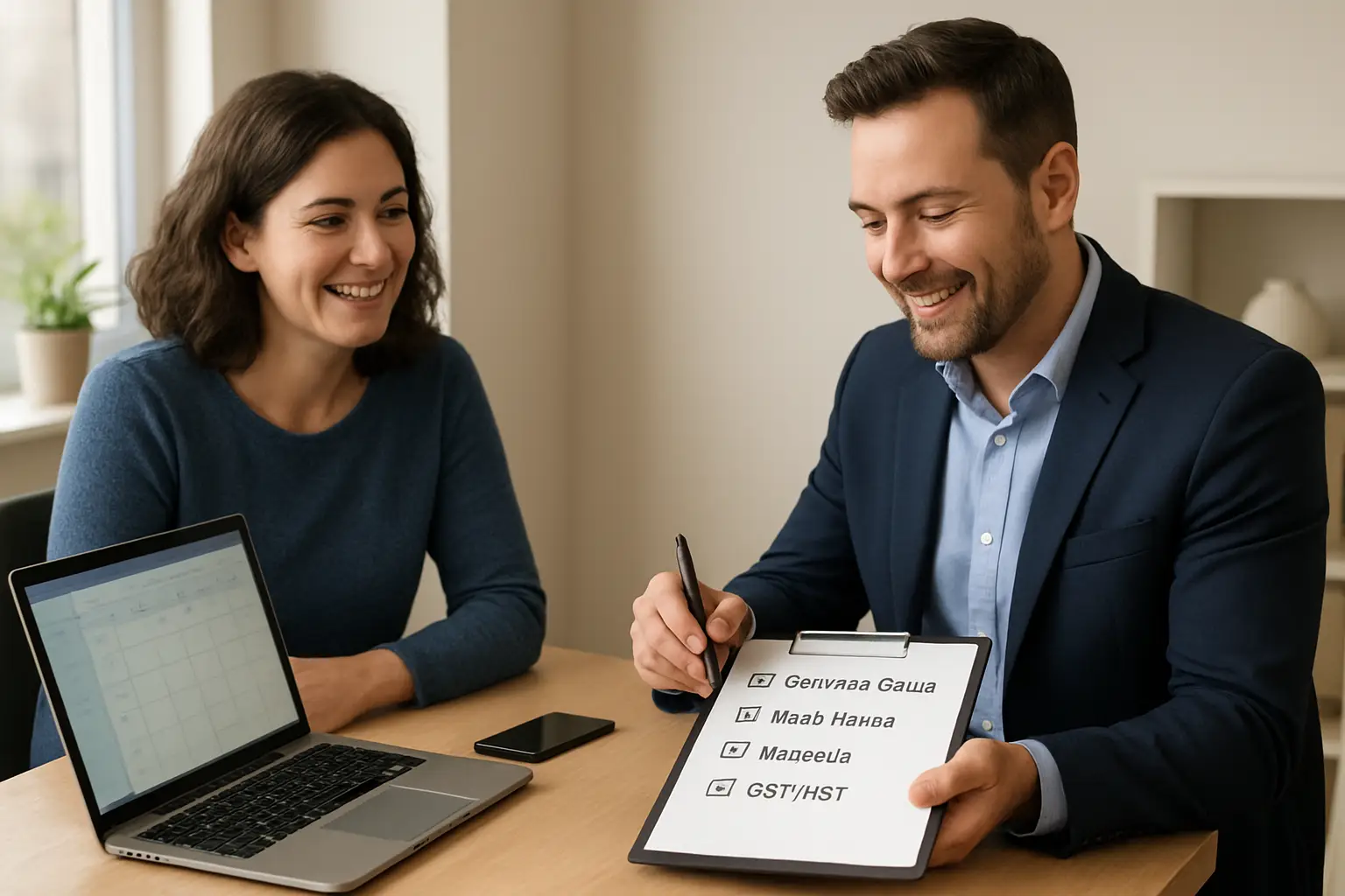 Surrey business owner booking a cloud accounting setup consultation with Phoenix Knight Financial Services