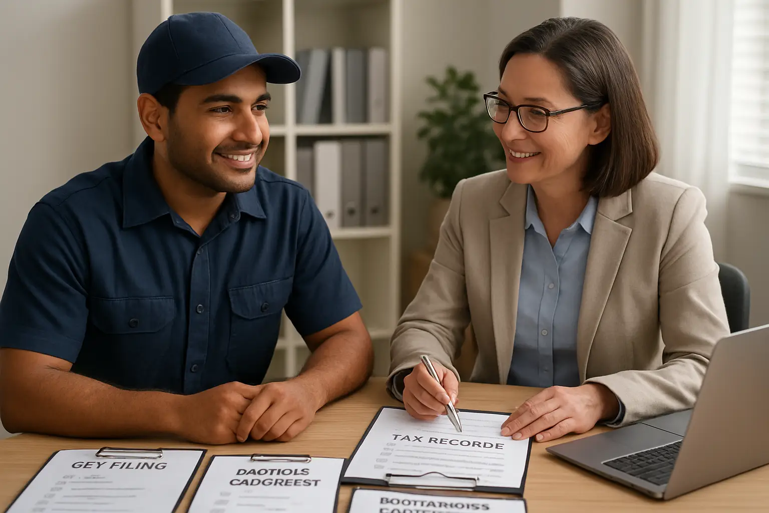 Surrey contractor booking an accounting consultation for tax bookkeeping GST and payroll support