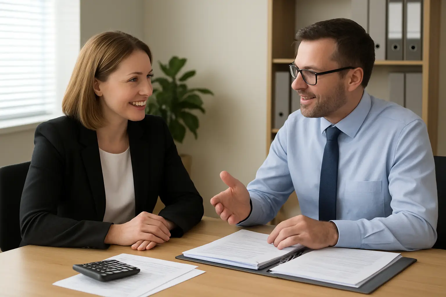 Business owner asking an accountant about corporate tax deductions and CRA-compliant records