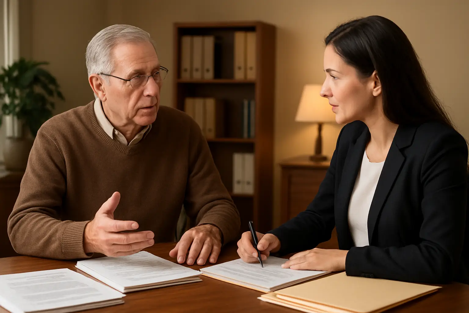 Surrey taxpayer asking CRA audit assistance questions during a tax consultation