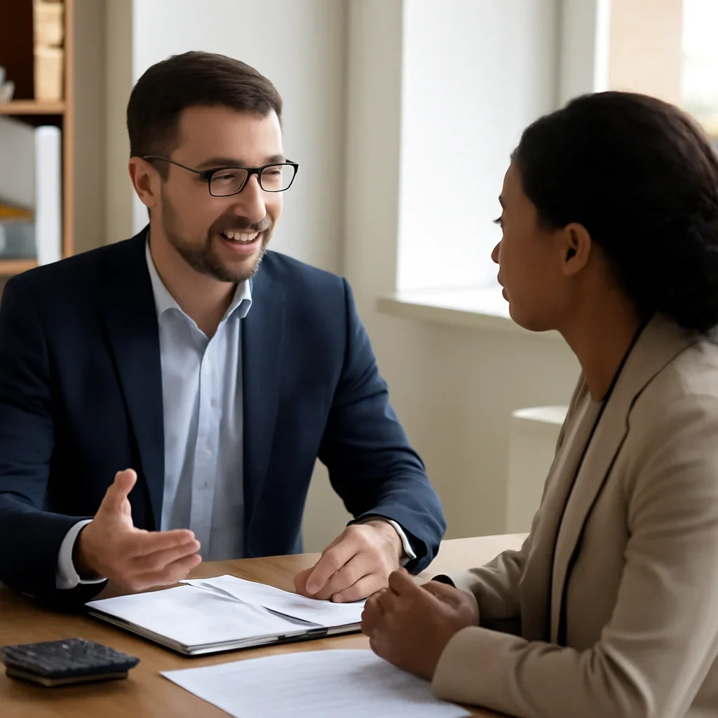 Phoenix Knight advisor reviewing tax deadlines with a new small business owner