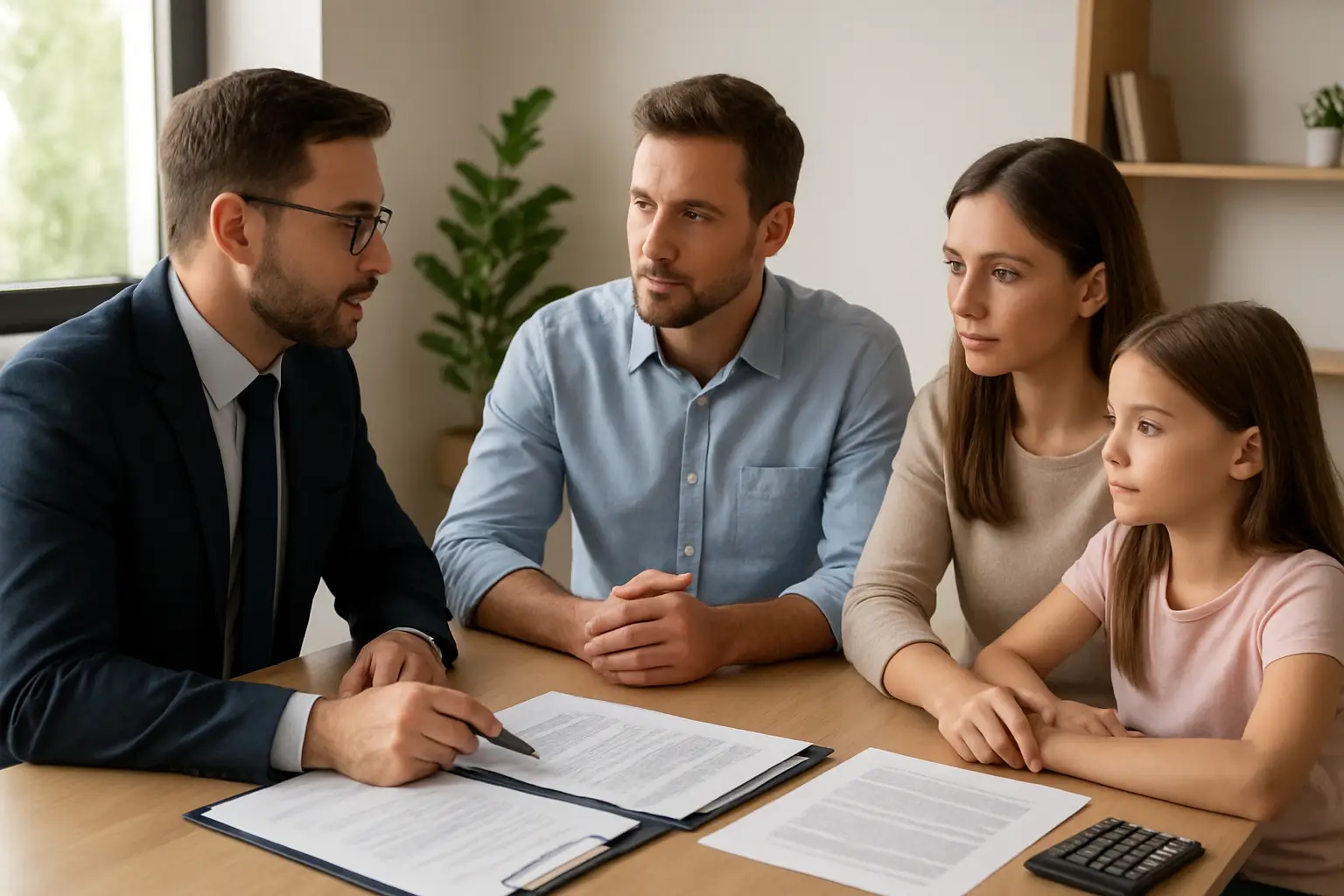Surrey family asking estate planning tax and inheritance questions during a consultation