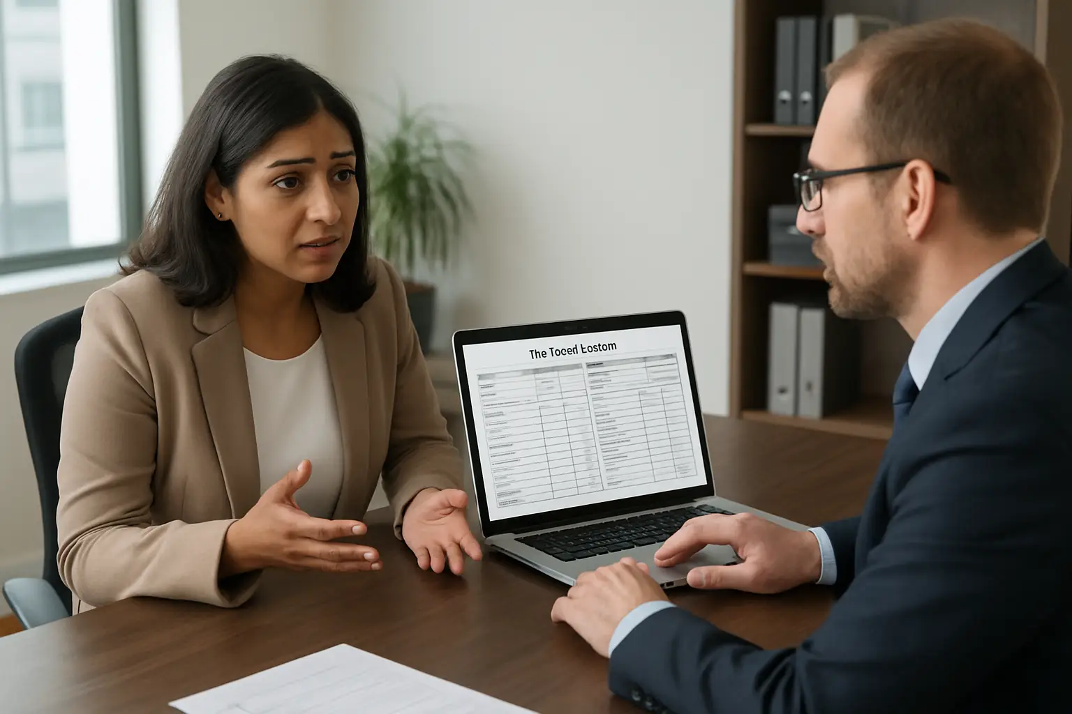 Surrey business owner asking GST filing and input tax credit questions during an accounting consultation