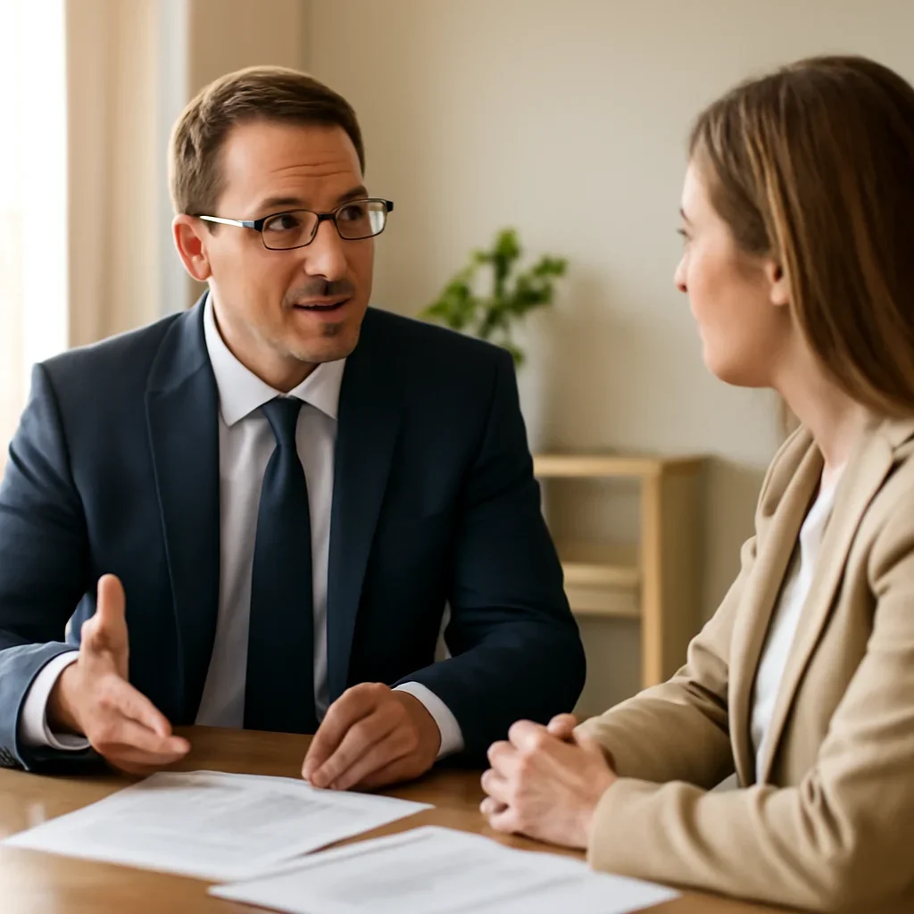 Advisor discussing holding companies in bc: when is it time to set one up? with a client in Canada