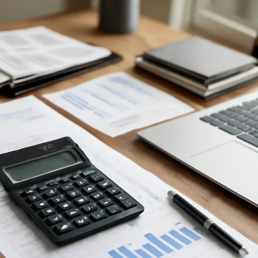 Supporting visual for How Much Does Bookkeeping Cost in Surrey? with documents and accounting workspace