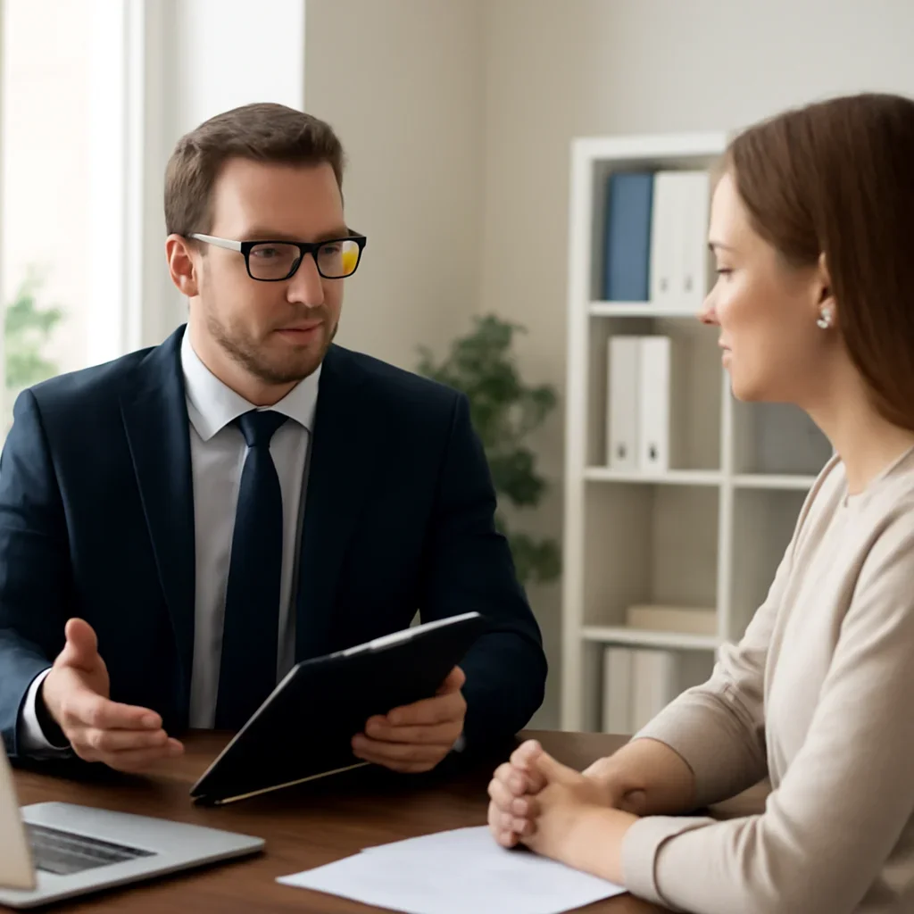 Phoenix Knight advisor presenting clear pricing models and tax preparation steps for a client