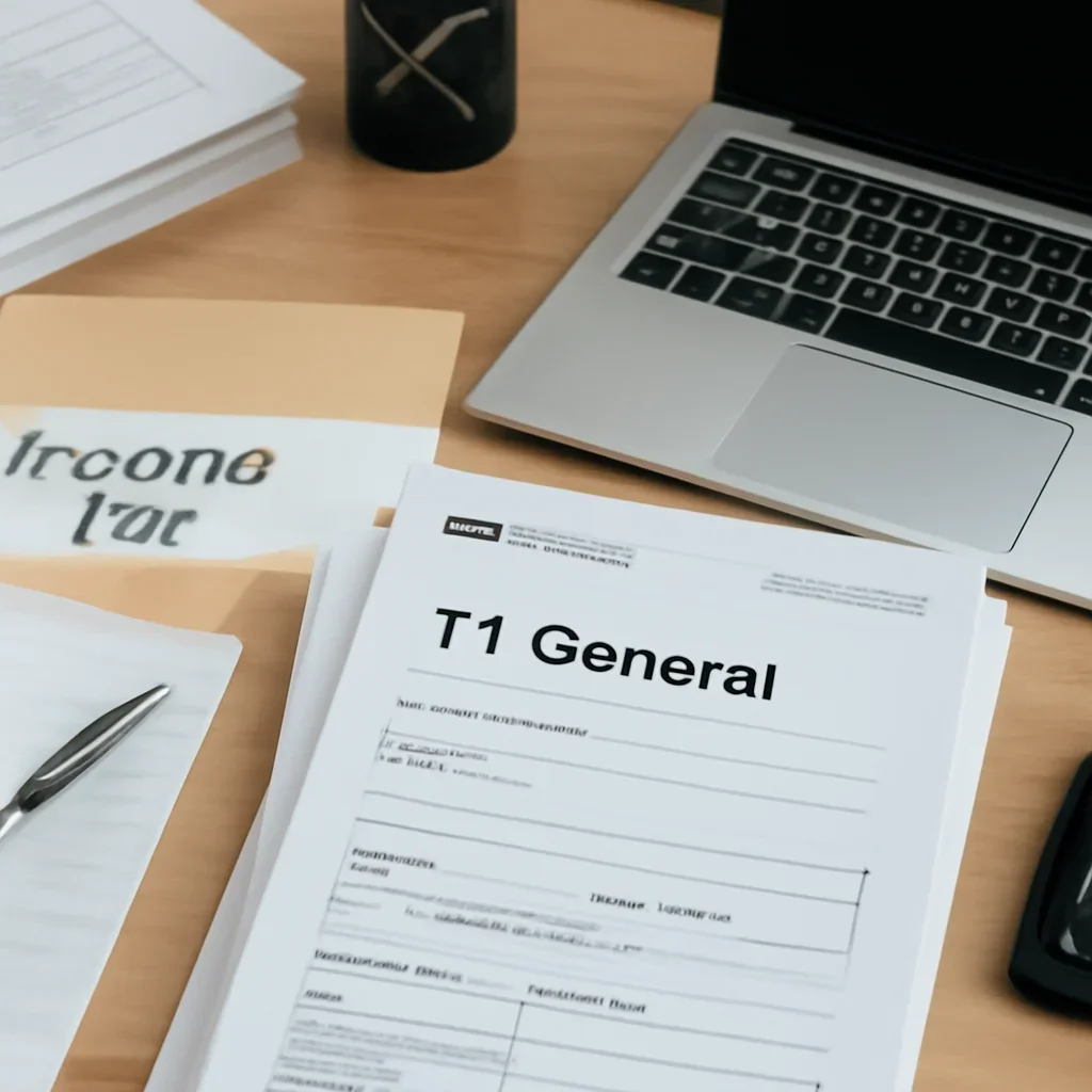 Timeline showing catch-up process with clear steps and organized tax documents
