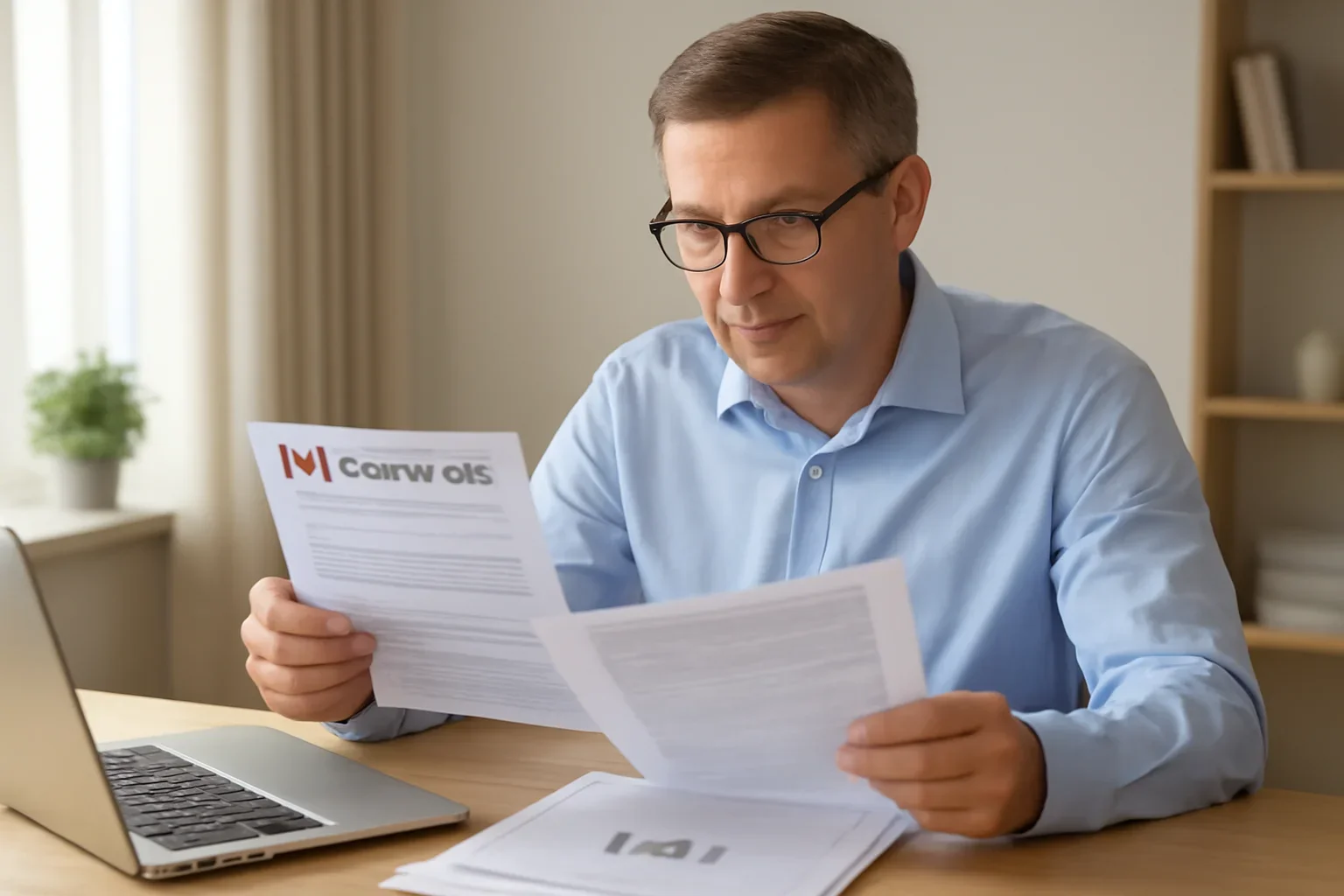 How to Reduce Income Tax in Canada concept with a Canadian taxpayer reviewing documents and refund or tax records