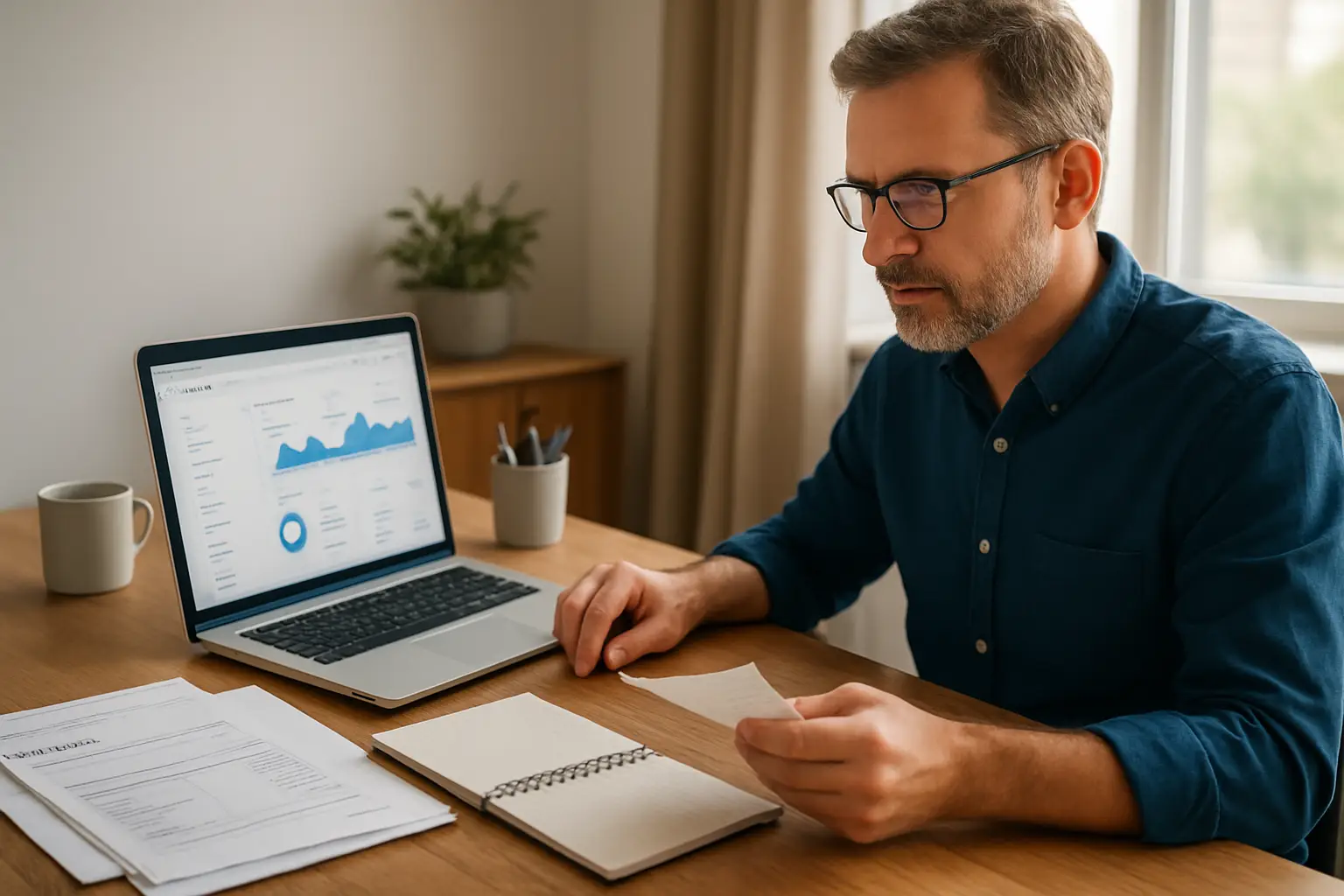 Surrey business owner working with a remote outsourced bookkeeping team through cloud accounting software