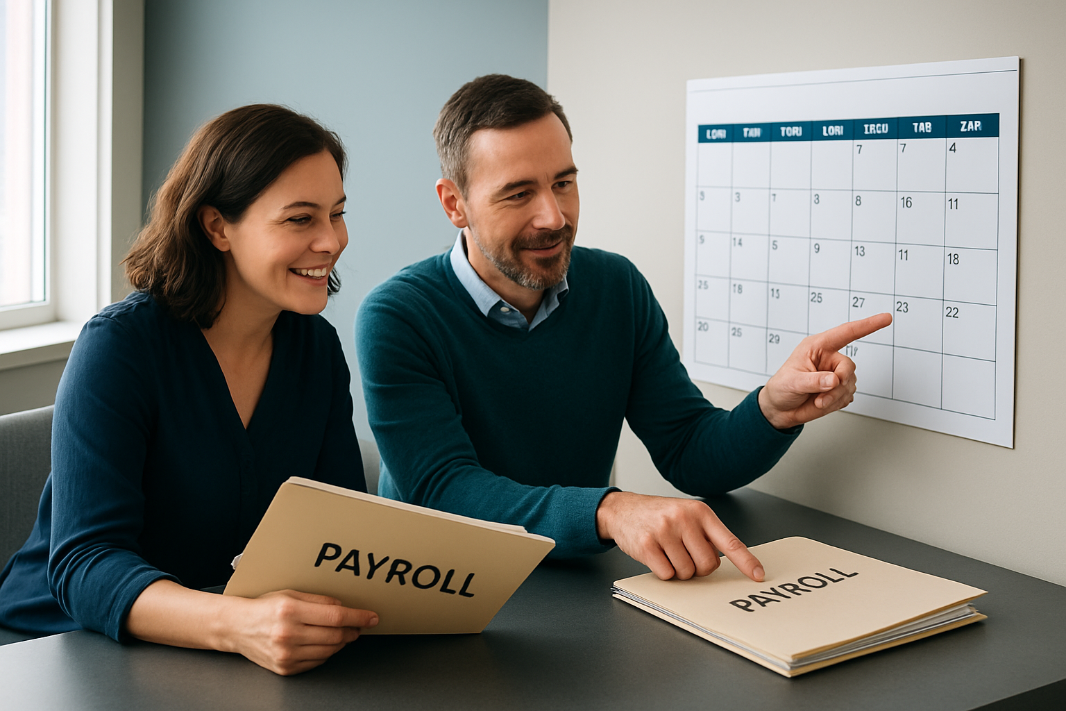 BC employer meeting with an accountant about payroll remittance reporting