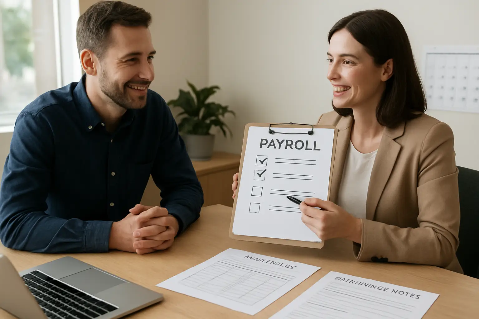 Surrey business owner booking payroll services consultation with Phoenix Knight Financial Services