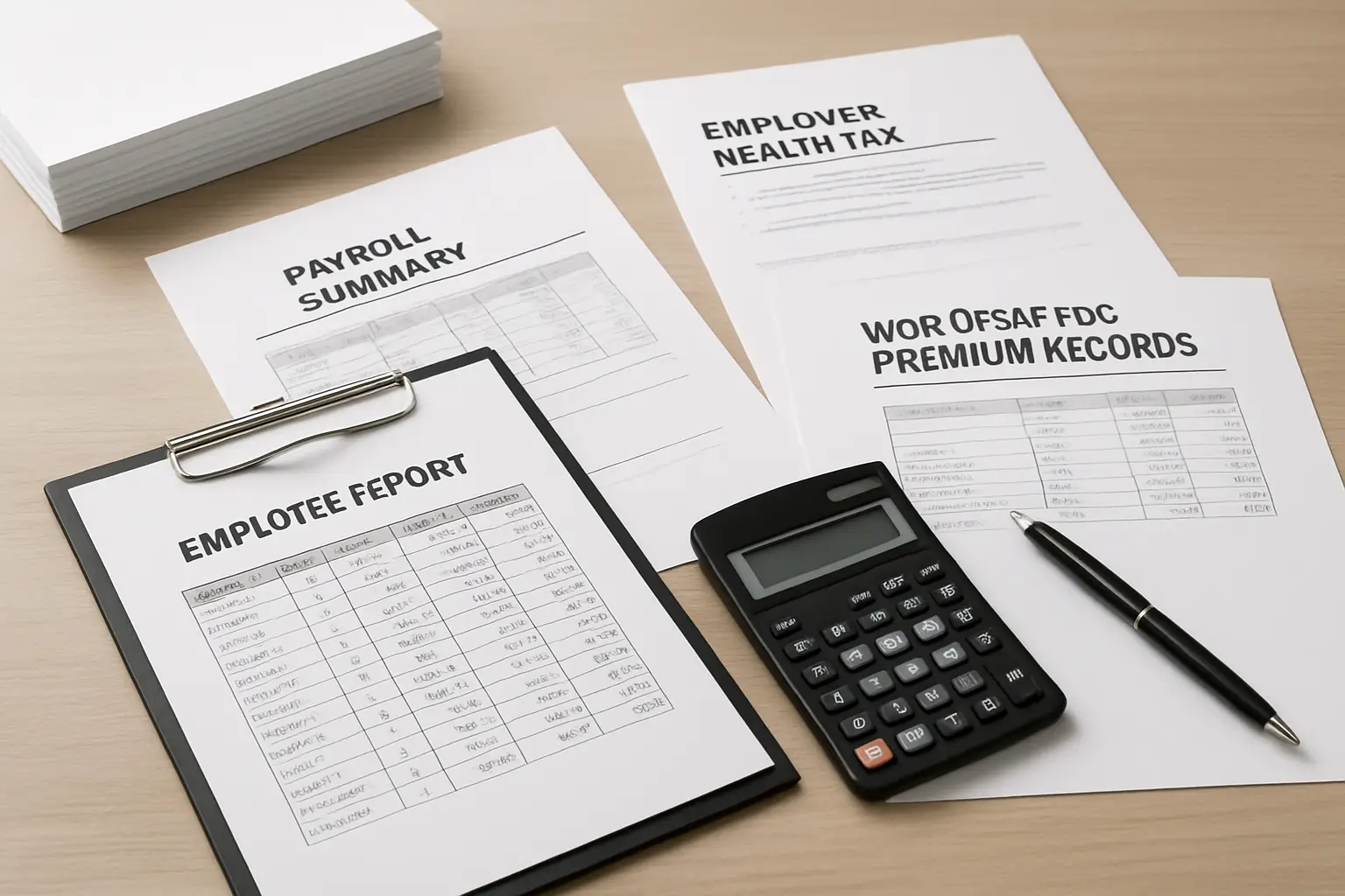 BC employer payroll tax review with Employer Health Tax WorkSafeBC premiums and payroll summary records