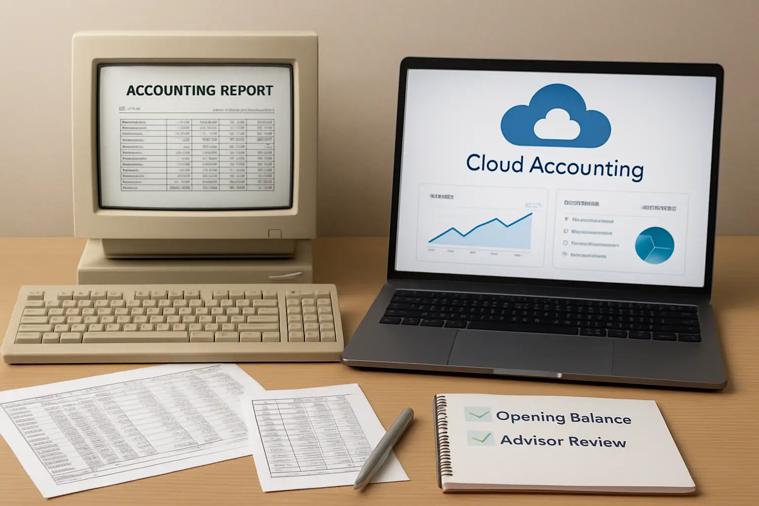 QuickBooks cleanup process showing uncategorized transactions GST issues and reconciled bank accounts
