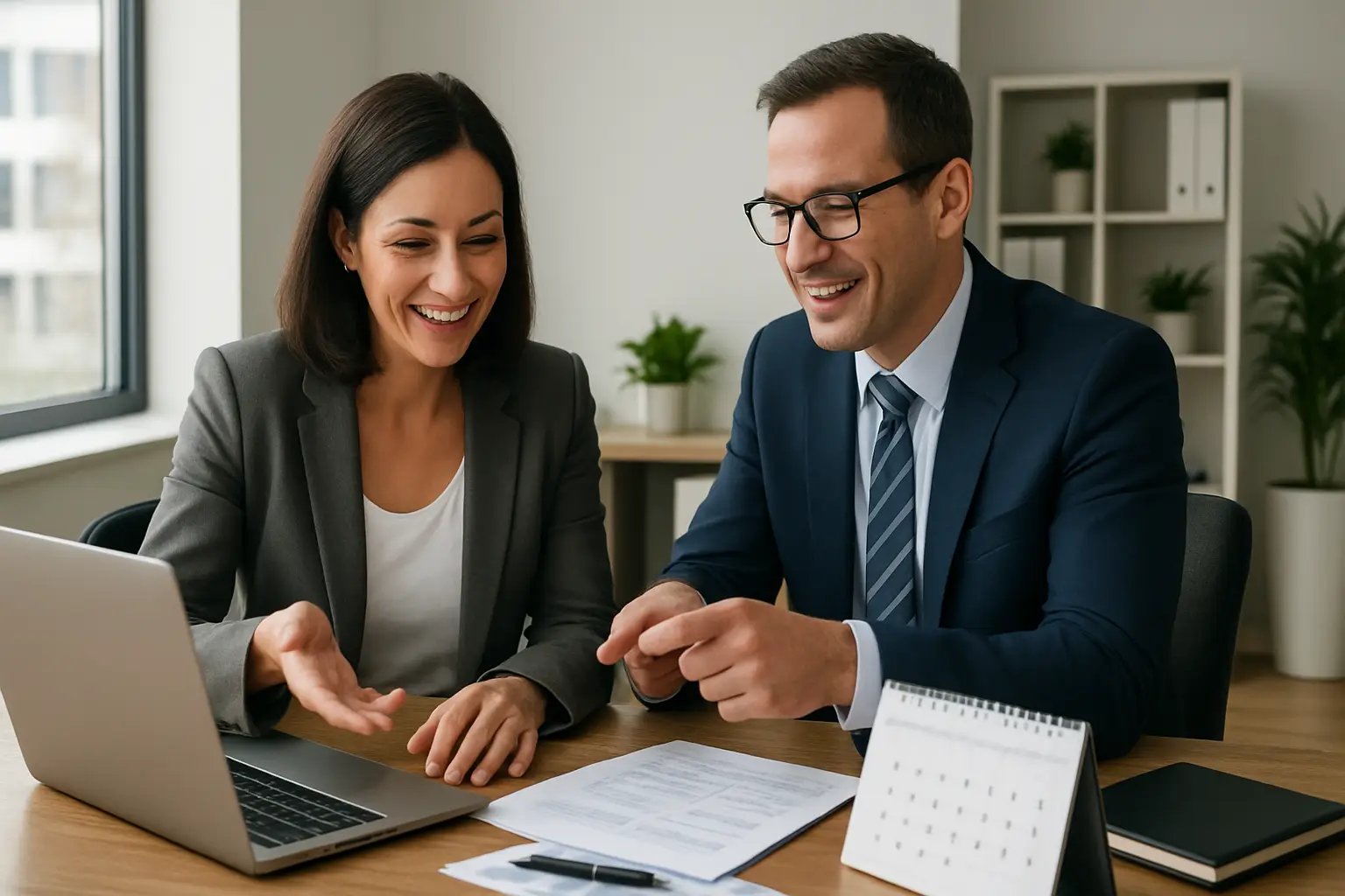 Business owner scheduling a tax consultation with Phoenix Knight Financial Services