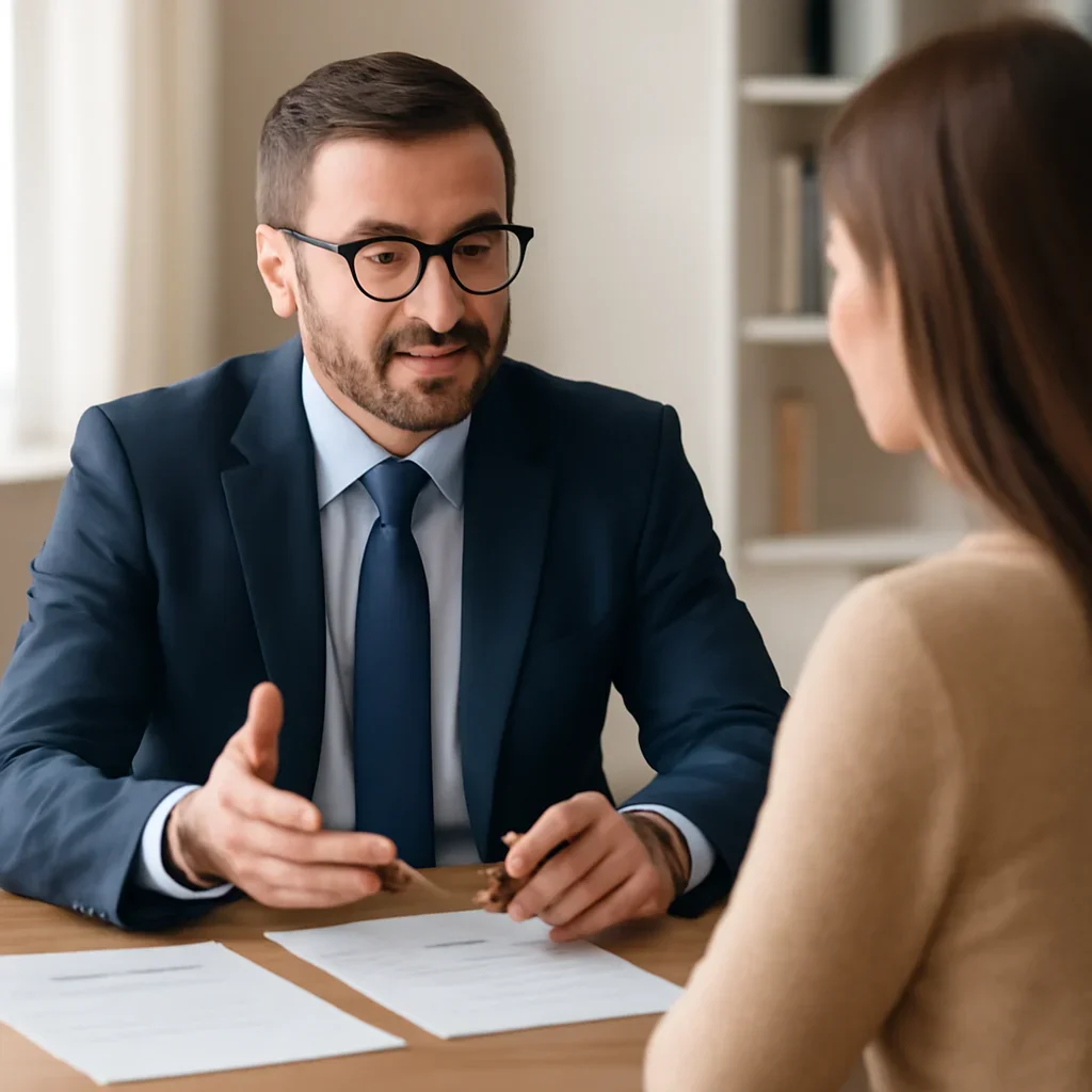 Advisor discussing tax refund timeline in canada: what to expect with a client in Canada