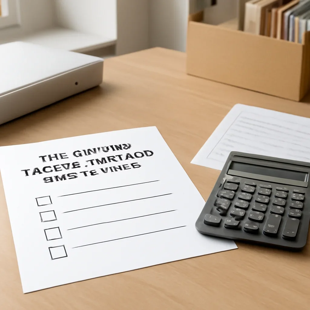 Checklist and financial paperwork for tax refund timeline in canada: what to expect in a clean desk setting