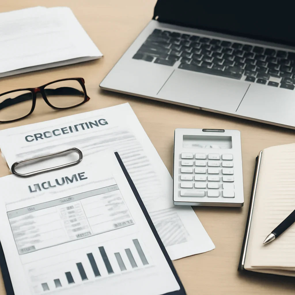 Flowchart showing the stages of catch-up bookkeeping from document gathering to final financial statements