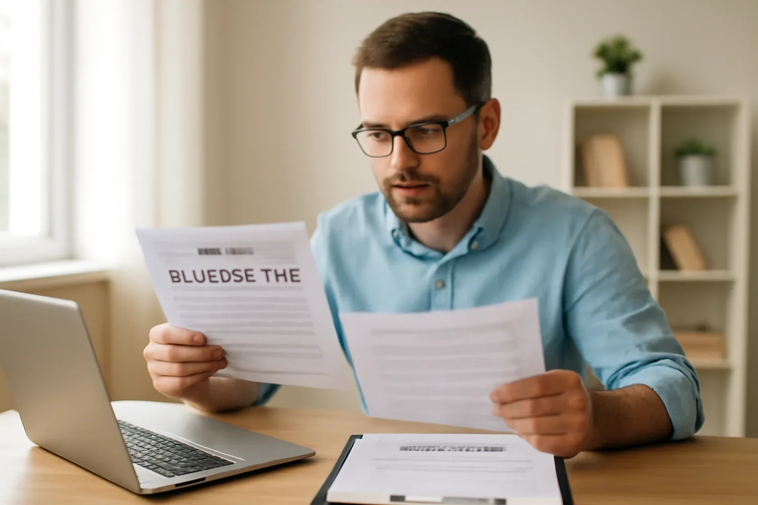 What Is Business Tax in Canada? concept with a Canadian taxpayer reviewing documents and refund or tax records